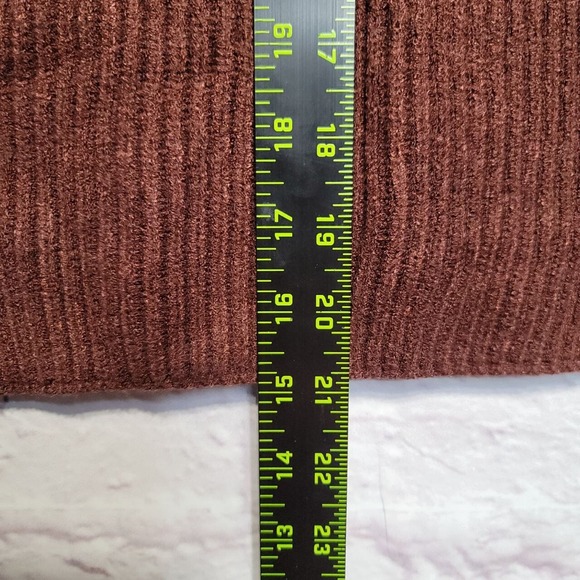 Chriselle Lim Cardigan Sweater Women Small Brown Cleo Button Ribbed Knit Cozy - Picture 8 of 14